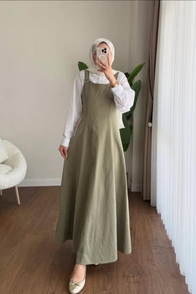 Kamila Gabardin Jile Yeşil