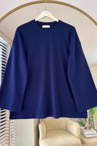 Basic Süprem Sweatshirt Lacivert